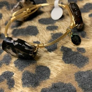 Bourbon and bowties bangle bracelet